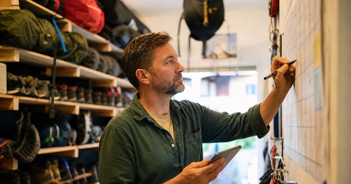 How can rental businesses track equipment availability across many overlapping bookings?